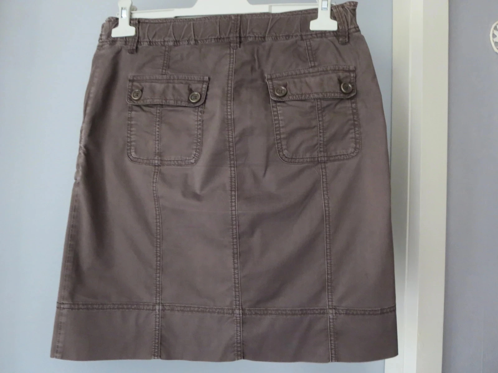 Jupe marron Henry Cotton's taille 42 - 96% coton – photo 2